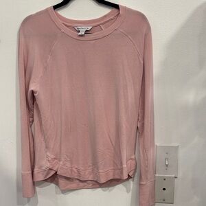 Athleta Dusty Pink Long-Sleeve Crew Pullover
